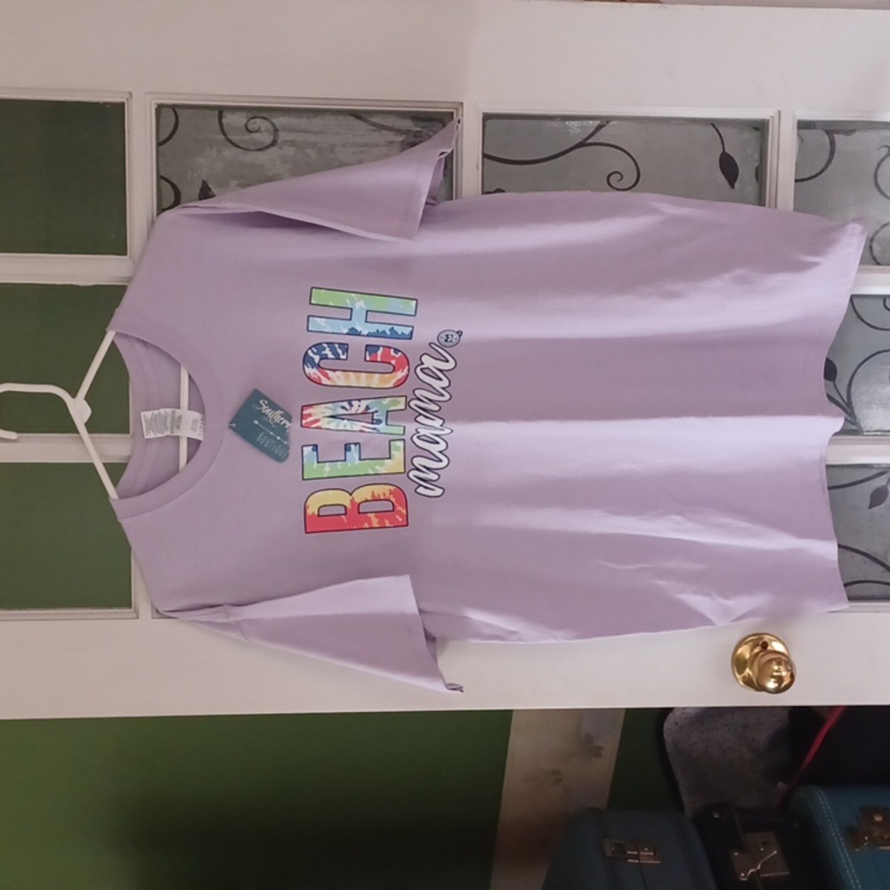 Beach Mama tee shirt girlie girl originals women size large